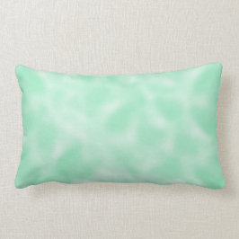 Mint Green en White Mottled Kussen