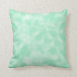 Mint Green en White Mottled Kussen
