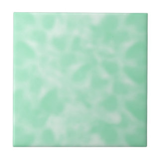 Mint Green en White Mottled Tegeltje