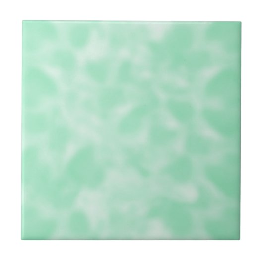 Mint Green en White Mottled Tegeltje (Voorkant)