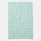 Mint Green en White Theedoek (Verticaal)