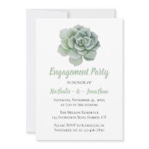 Mint Green Engagement Party Bloemensucculent