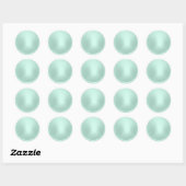 Mint Green Envelope Seal Ronde Sticker (Vel)