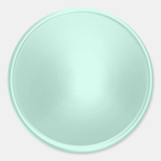 Mint Green Envelope Seal Ronde Sticker (Voorkant)