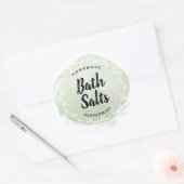 Mint Green Essential Oil Craft Sticker Label (Envelop)