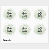 Mint Green Essential Oil Craft Sticker Label (Vel)