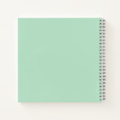 Mint Green esthetische spiraal Notitieboek (Achterkant)