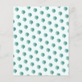 Mint Green Eucalyptus Branches Letter Monogram (Achterkant)