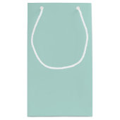 Mint Green Fancy Swirls Foto Lijst Klein Cadeauzakje (Achterkant)