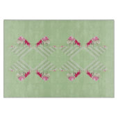 Mint Green Faux Patchwork Glass Cutting Boards Snijplank (Voorkant)
