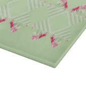 Mint Green Faux Patchwork Glass Cutting Boards Snijplank (Hoek)