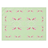 Mint Green Faux Patchwork Tablecloth Tafelkleed (Voorkant (Horizontaal))