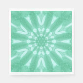 Mint Green Faux Tulle Design Servet (Voorkant)