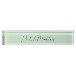 Mint Green Feminine Minimalist Script Custom Name Naambordje