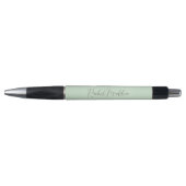 Mint Green Feminine Minimalist Script Custom Name Pen (Voorkant)