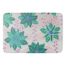 Mint Green Festive Floral Print