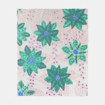 Mint Green Festive Floral Print