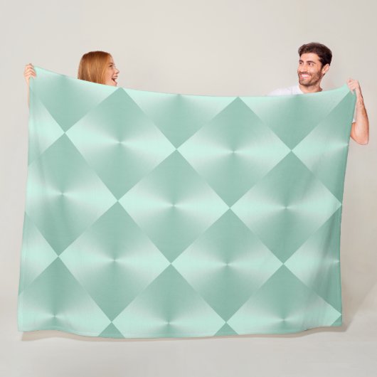 Mint Green Fleece Blanket (In situ)