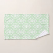 Mint Green Floral Damask Bath Towel Set Bad Handdoek (Handdoek)