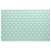 Mint Green Floral Damask Pattern Fabric Stof (Yard (91,4 cm))