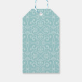 Mint Green Floral Dank u Labels Cadeaulabel (Achterkant)