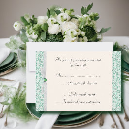 Mint Green Florentine RSVP