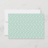 Mint Green Florentine sparen de Datum Save The Date (Achterkant)