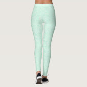 Mint Green Funky GeoMetric Leggings (Achterkant)