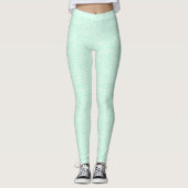 Mint Green Funky GeoMetric Leggings (Voorkant)