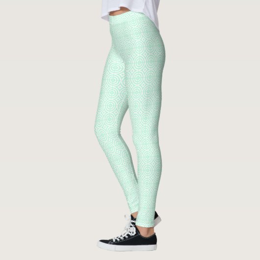 Mint Green Funky GeoMetric Leggings (Links)
