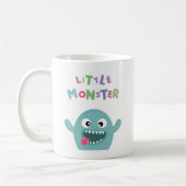 Mint Green Funny Little Monster Koffiemok (Links)