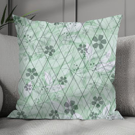 Mint Green  geïnspireerde Garden Diamond Kussen