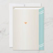 Mint Green Gender Neutral Book Library Baby shower Kaart (Achterkant)