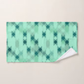 mint green geometric bad handdoek (Handdoek)