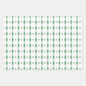 Mint green geometric motif wrapping paper sheets (Voorkant 3)
