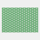 Mint green geometric motif wrapping paper sheets (Voorkant 2)