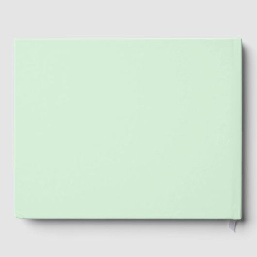 Mint Green gepersonaliseerd eerste verjaardag gast Gastenboek (Achterkant)