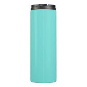 Mint Green gepersonaliseerde schelpen Thermosbeker (Achterkant)
