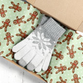 Mint Green Gingerbread Man Kerstmis Tissuepapier