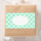Mint Green Gingham Labels (Insitu)