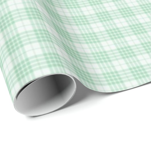 Mint Green Gingham Pset Cadeaupapier (Rol Hoek)