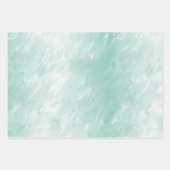 Mint Green Glam Glitter Kerstmis Inpakpapier Vel (Voorkant 2)