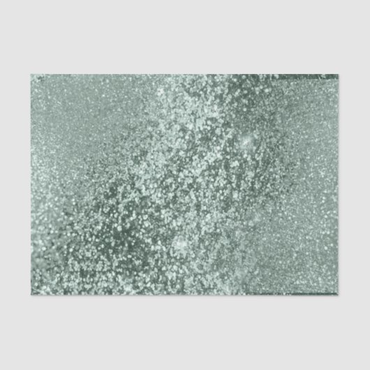 Mint Green Glitter Background Tissuepapier (Voorkant)
