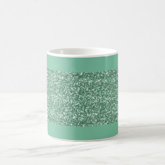 Mint Green Glitter-Mok Koffiemok