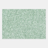 Mint Green Glitter Ombre Stripes       Inpakpapier Vel (Voorkant 3)