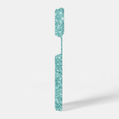 Mint Green Glitter Personalized iPhone Hoesje (Rechterkant)