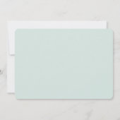 Mint Green Glittery Confetti baby shower Kaart (Achterkant)
