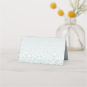 Mint Green Glittery Wedding Place Card Plaatskaartje (Achterkant)