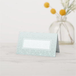 Mint Green Glittery Wedding Place Card Plaatskaartje