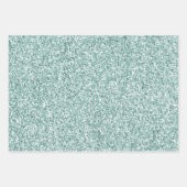 Mint Green Glitzy Glitter          Inpakpapier Vel (Voorkant 2)